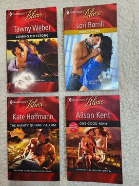 Harlequin Blaze Lot of 4 Romance Paperbacks Weber Borrill Hoffmann Kent